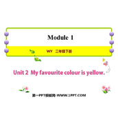 《My favourite colour is yellow》PPT下载