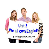 《We all own English》English for you and me PPT优质课件