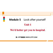《We'd better get you to hospital》Look after yourself PPT免费下载