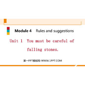 《You must be careful of falling stones》Rules and suggestions PPT免费下载