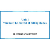 《You must be careful of falling stones》Rules and suggestions PPT免费课件