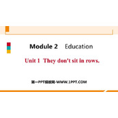《They don't sit in rows》Education PPT下载