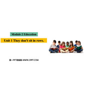 《They don't sit in rows》Education PPT免费课件