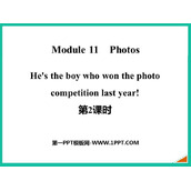 《He's the boy who won the photo competition last year!》Photos PPT课件(第2课时)