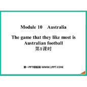 《The game that they like most is Australian football》Australia PPT课件(第1课时)