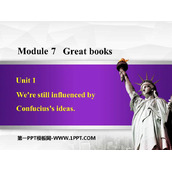 《We're still influenced by Confucius's ideas》Great books PPT免费下载