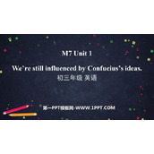 《We're still influenced by Confucius's ideas》Great books PPT免费课件