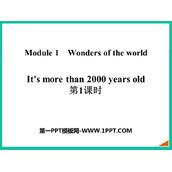《It's more than 2000 years old》Wonders of the world PPT课件(第1课时)