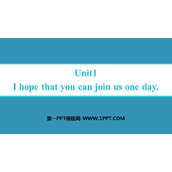 《I hope that you can join us one day》On the radio PPT优质课件