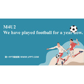 《We have played football for a year now》Seeing the doctor PPT课件下载