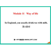 《In England you usually drink tea with milk》Way of life PPT课件(第1课时)