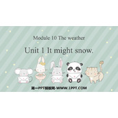 《It might snow》the weather PPT免费下载