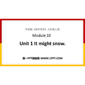 《It might snow》the weather PPT免费课件