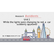 《While the lights were changing to reda car suddenly appeared》Accidents PPT免费课件