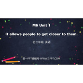 《It allows people to get closer to them》Animals in danger PPT优质课件