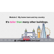 《It's taller than many other buildings》My home town and my country PPT免费下载