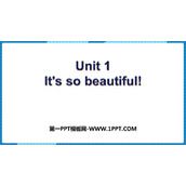 《It's so beautiful》Western music PPT免费课件