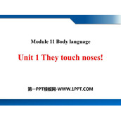 《They touch noses》Body language PPT优质课件
