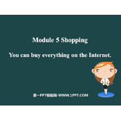 《You can buy everything on the Internet》Shopping PPT免费课件
