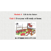 《Everyone will study at home》Life in the future PPT免费下载