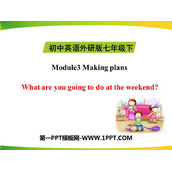 《What are you going to do at the weekends?》Making plans PPT免费下载