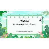《I can play the piano》What can you do PPT优秀课件