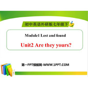 《Are they yours?》Lost and found PPT优质课件