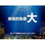 《谁画的鱼最大？》PPT下载