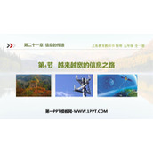《越来越宽的信息之路》信息的传递PPT免费课件下载