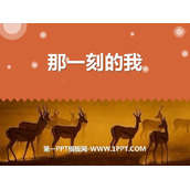 《那一刻的我》PPT课件下载