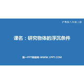 《研究物体的浮沉条件》浮力与升力PPT教学课件
