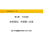 《科学探究：牛顿第一定律》力与运动PPT下载