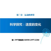 《科学探究：速度的变化》运动的世界PPT下载