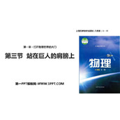 《站在巨人的肩膀上》打开物理世界的大门PPT下载