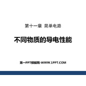 《不同物质的导电性能》简单电路PPT课件下载