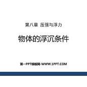《物体的浮沉条件》压强与浮力PPT下载
