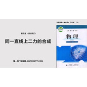 《同一直线上的二力合成》运动和力PPT下载