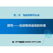 《探究—比较物体运动的快慢》物质的简单运动PPT下载
