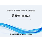 《摩擦力》力和运动PPT课件下载
