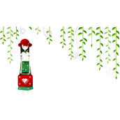 卡通可爱女生PPT背景图片