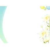 简约淡雅花朵幻灯片图片