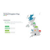 英格兰英国地图PPT素材