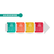 大箭头PPT流程图模板素材