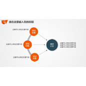 三项聚合关系PPT图表模板