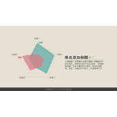 两项比较PPT雷达图模板素材