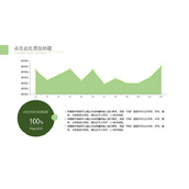 填充阴影PPT折线图模板