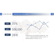 简洁线形数据分析PPT模板