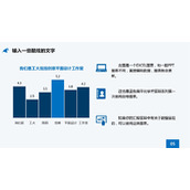 直接编辑数据PPT柱形图模板