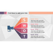 扁平化设计SWOT分析图