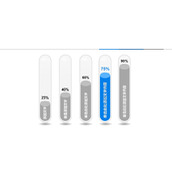 强调显示PowerPoint柱状图